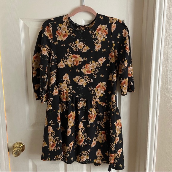 Zara Floral Jumpsuit Dress - Picture 1 of 7